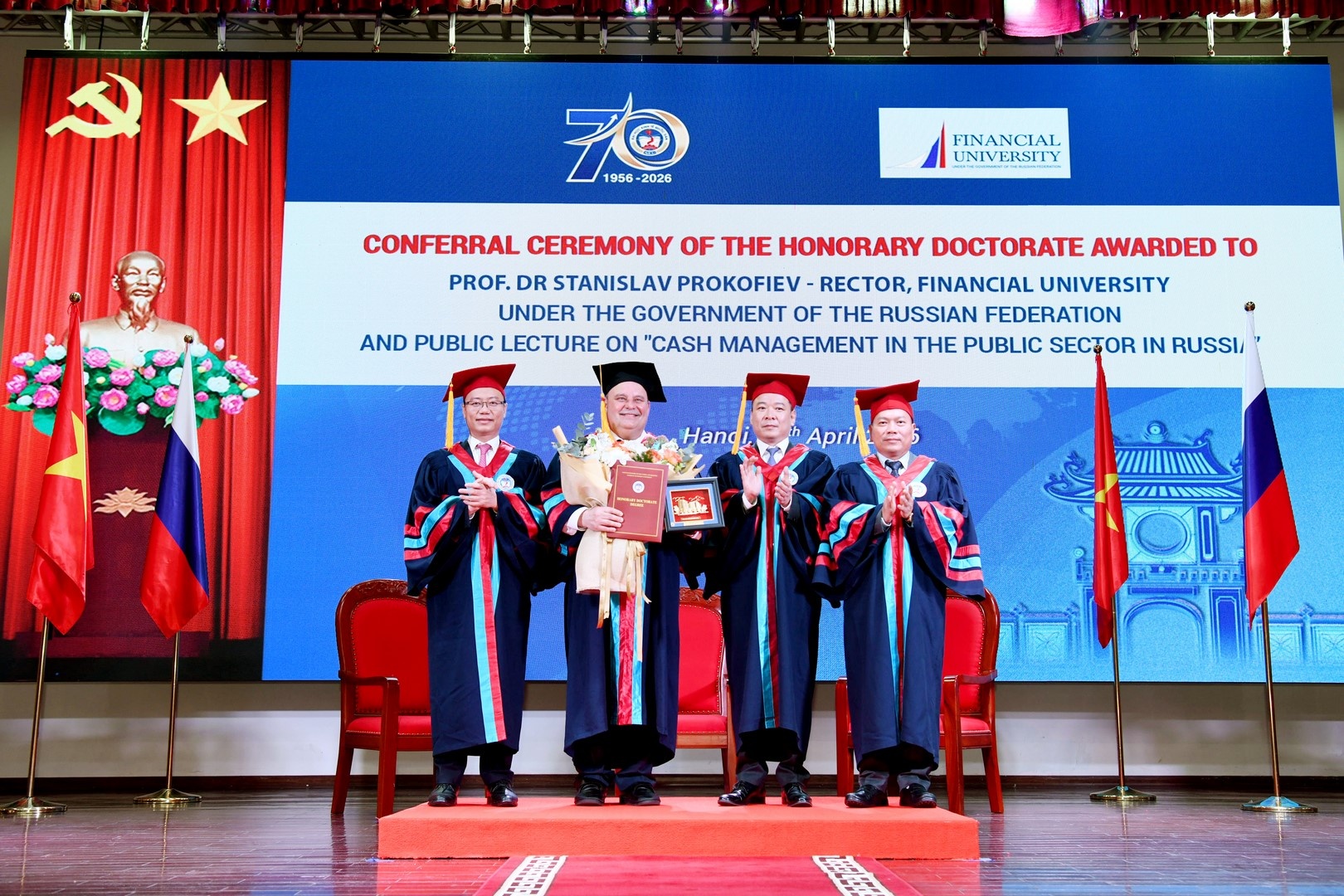 National Economics University of Vietnam Awards Honorary Doctorate to Rector of Financial University